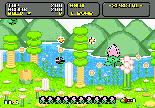 super fantasy zone mega drive